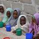 Children eating lunch in Zanzibar