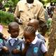 Children being dewormed in Kenya