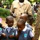 Kenyan schoolchildren being dewormed in school