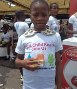 Girl with soap on Global Handwashing Day, 2013 Nigeria. 