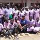 PCD representatives and schoolchildren in Kakuma Refugee Camp 