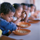 Children eating in school